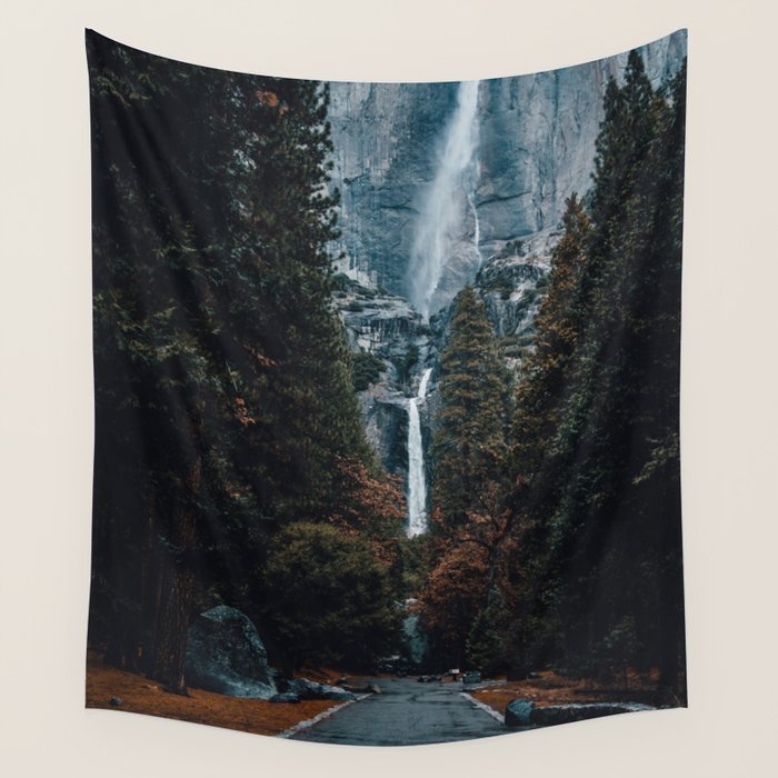 Upper and Lower Yosemite Falls Wall Tapestry Gallery Image 4