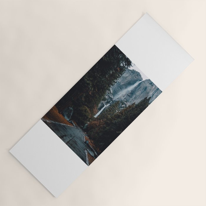 Upper and Lower Yosemite Falls Yoga Mat Gallery Image 1