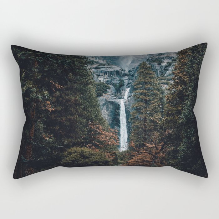 Upper and Lower Yosemite Falls Rectangular Pillow Gallery Image 2