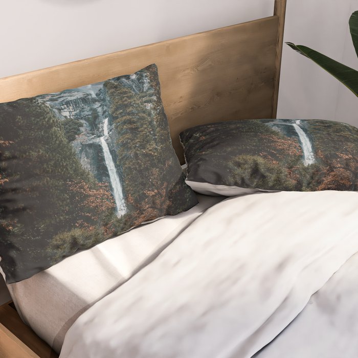 Upper and Lower Yosemite Falls Pillow Sham Gallery Image 2