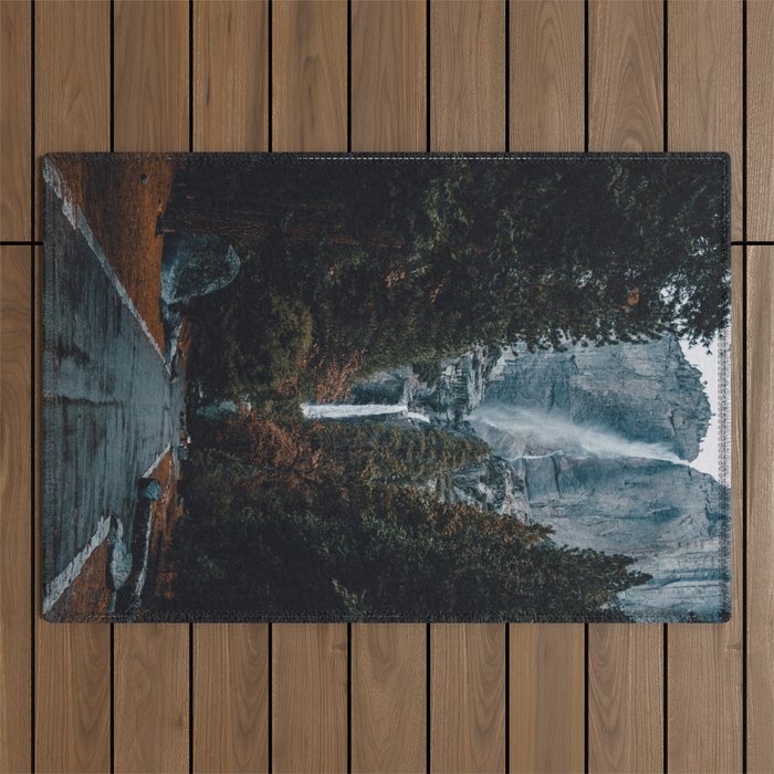 Upper and Lower Yosemite Falls Outdoor Rug Gallery Image 1