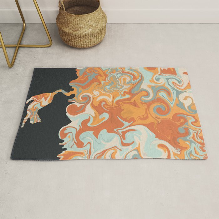 Rainbow cat 4 yoga meow Rug Gallery Image 1
