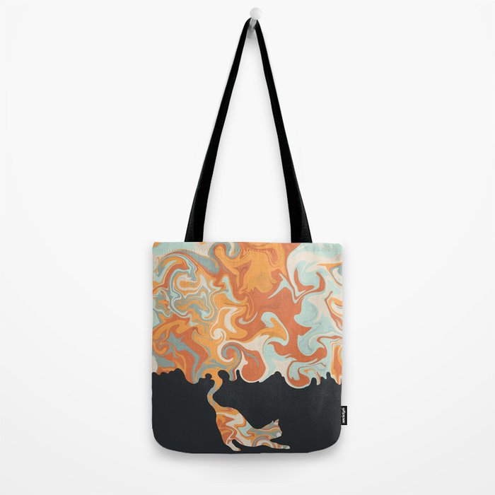 Rainbow cat 4 yoga meow Tote Bag Gallery Image 2
