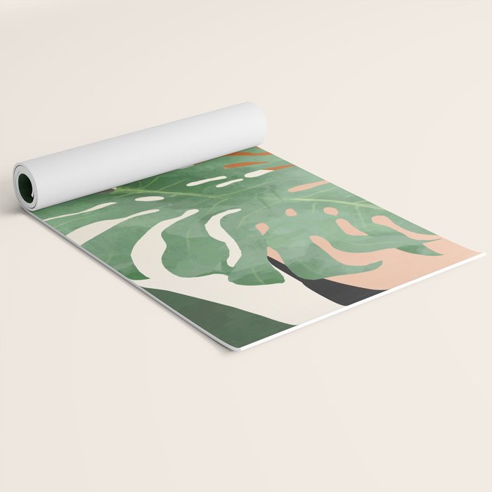 Tropical Leaves- Abstract Art  Yoga Mat Gallery Image 2