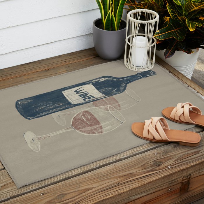 Wine 3 Outdoor Rug Gallery Image 2