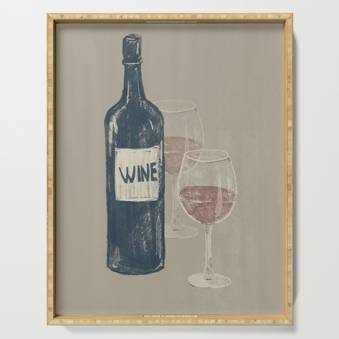 Wine 3 Serving Tray Gallery Image 1