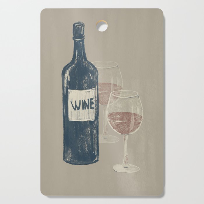 Wine 3 Cutting Board Gallery Image 1