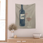 Wine 3 Wall Tapestry Gallery Image 2