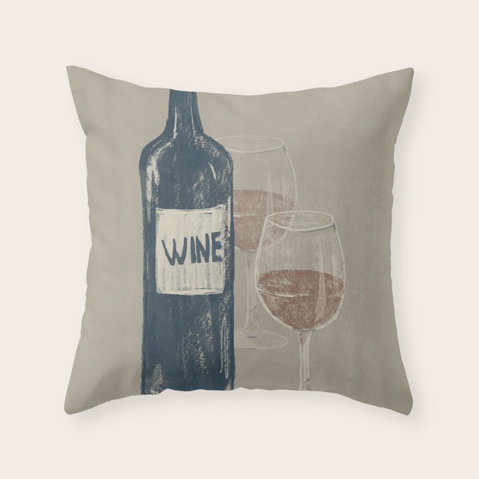 Wine 3 Throw Pillow Gallery Image 6