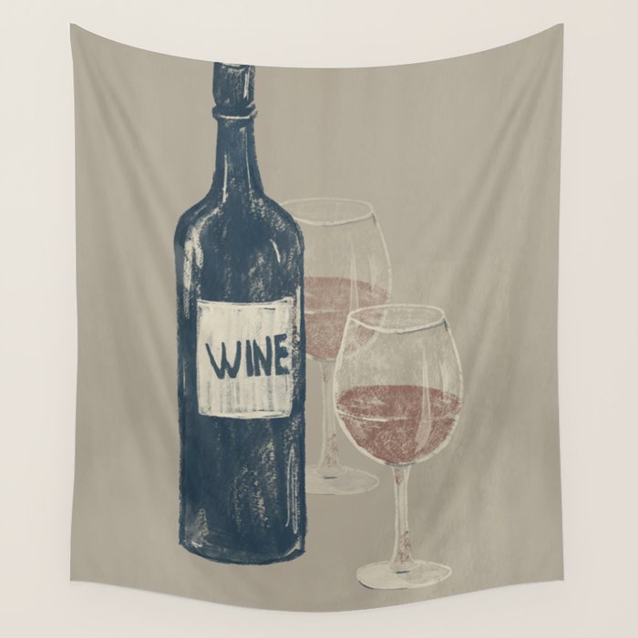 Wine 3 Wall Tapestry Gallery Image 1