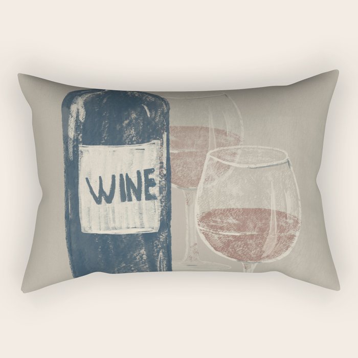 Wine 3 Rectangular Pillow Gallery Image 2