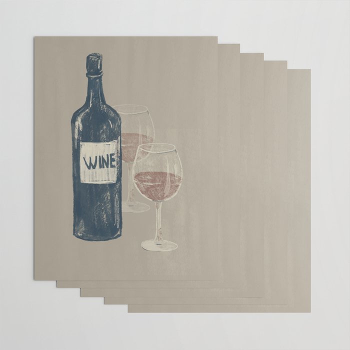 Wine 3 Wrapping Paper Gallery Image 3