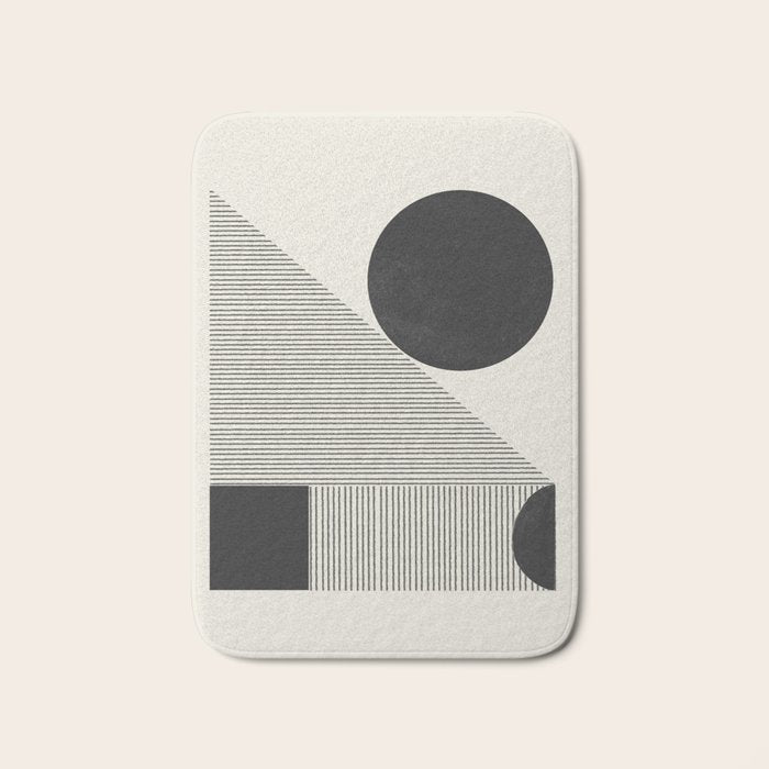 GEO Paper Composition Bath Mat Gallery Image 1