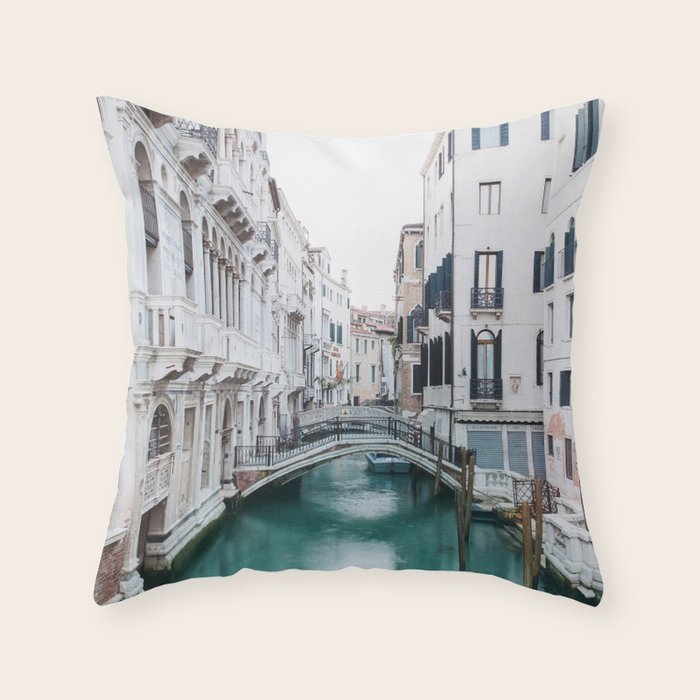 The Floating City - Venice Italy Travel Photography Throw Pillow Gallery Image 6
