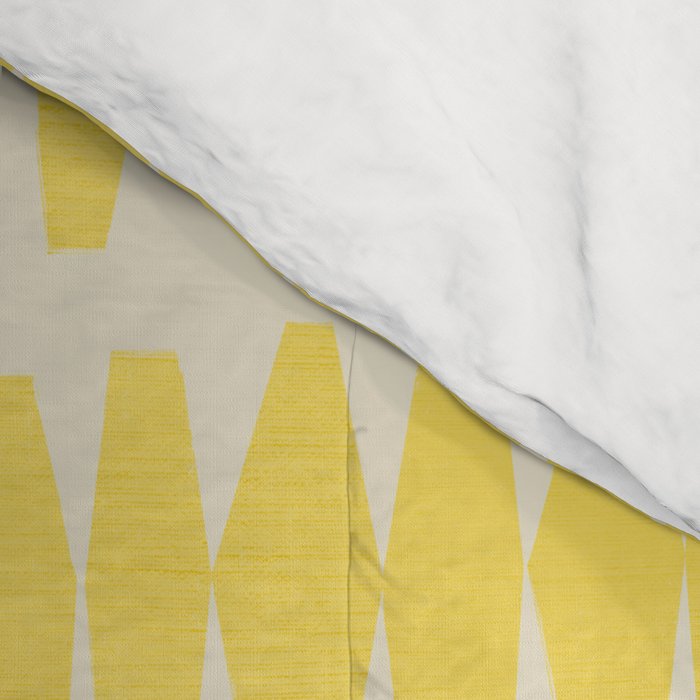 Bold Yellow Geometric Shapes Pattern Comforter Gallery Image 4