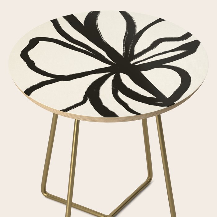 Midnight Floral #1 - Abstract Art Print Side Table Gallery Image 2