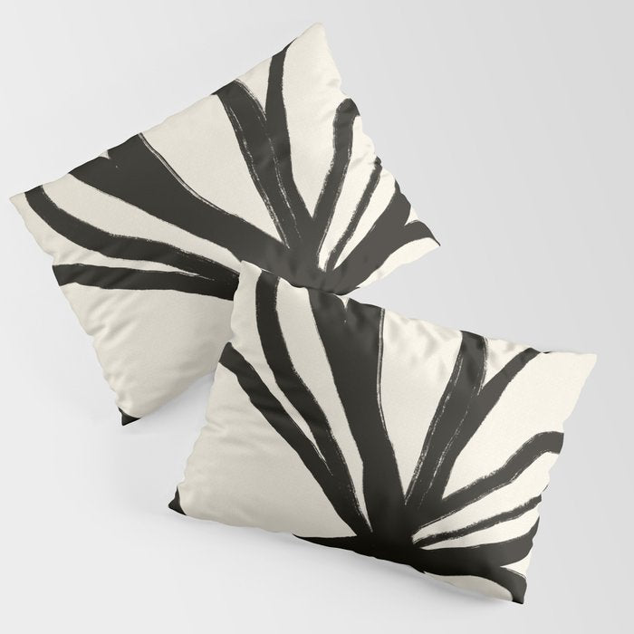 Midnight Floral #1 - Abstract Art Print Pillow Sham Gallery Image 3
