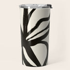 Midnight Floral #1 - Abstract Art Print Travel Mug Gallery Image 2
