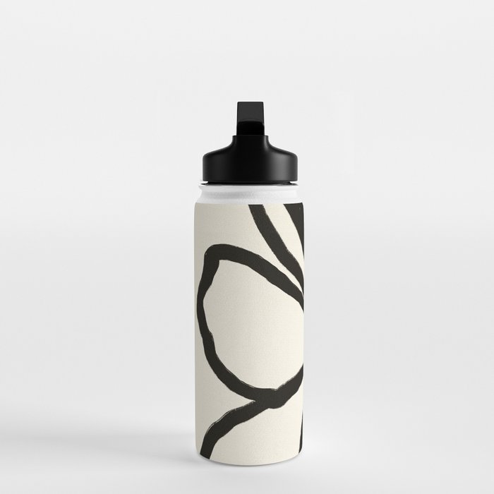 Midnight Floral #1 - Abstract Art Print Water Bottle Gallery Image 3