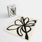 Midnight Floral #1 - Abstract Art Print Jigsaw Puzzle Gallery Image 2