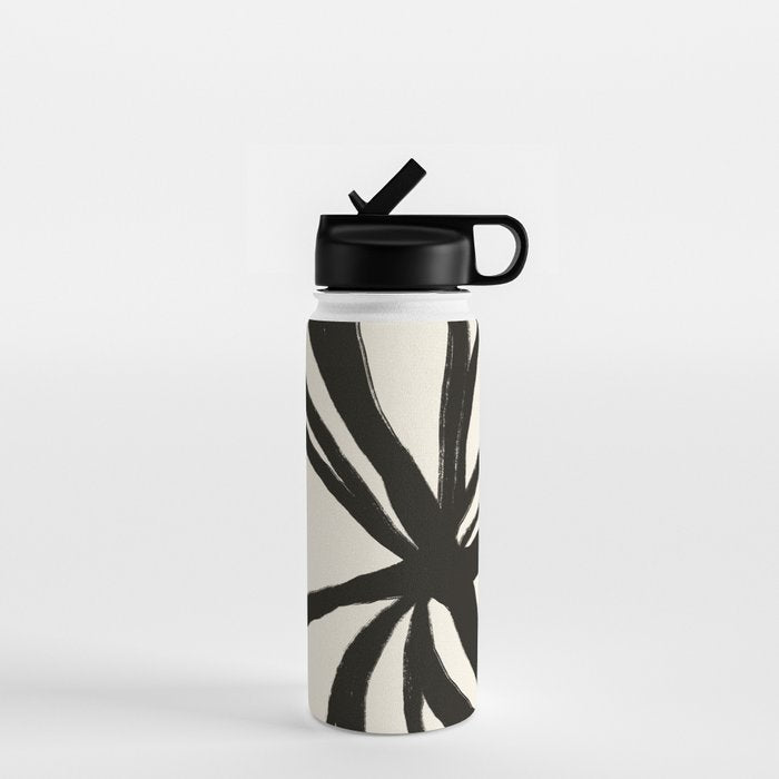 Midnight Floral #1 - Abstract Art Print Water Bottle Gallery Image 1