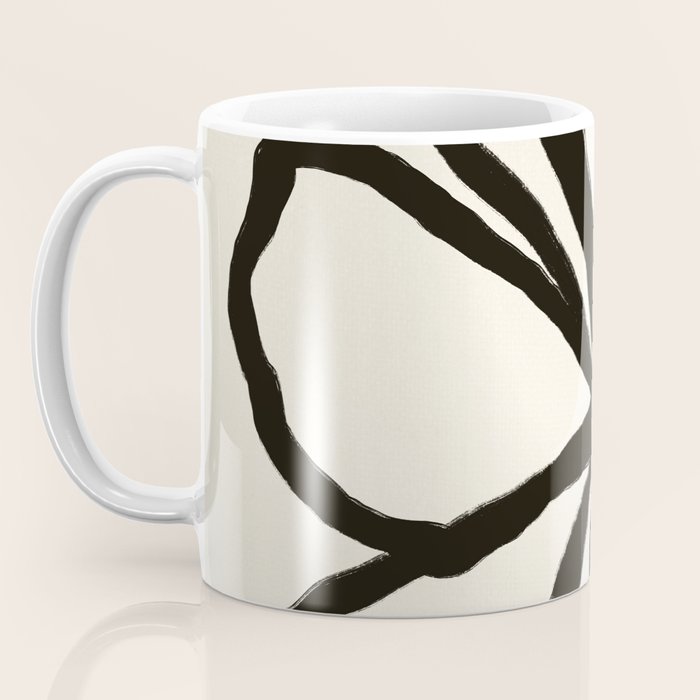 Midnight Floral #1 - Abstract Art Print Coffee Mug Gallery Image 3