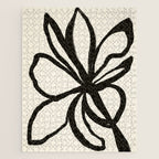 Midnight Floral #1 - Abstract Art Print Jigsaw Puzzle Gallery Image 1
