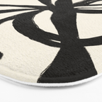 Midnight Floral #1 - Abstract Art Print Bath Mat Gallery Image 3
