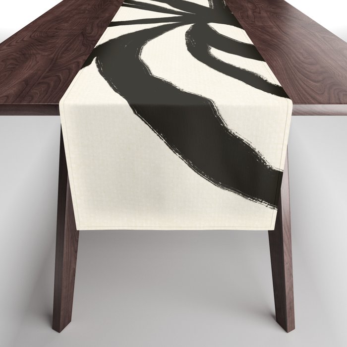 Midnight Floral #1 - Abstract Art Print Table Runner Gallery Image 1