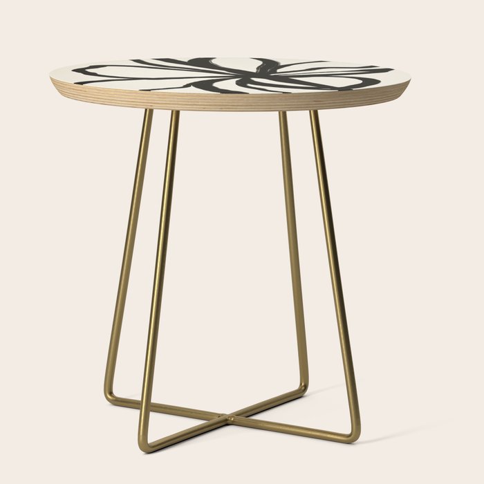Midnight Floral #1 - Abstract Art Print Side Table Gallery Image 1