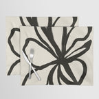 Midnight Floral #1 - Abstract Art Print Placemat Gallery Image 1