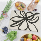 Midnight Floral #1 - Abstract Art Print Cutting Board Gallery Image 2