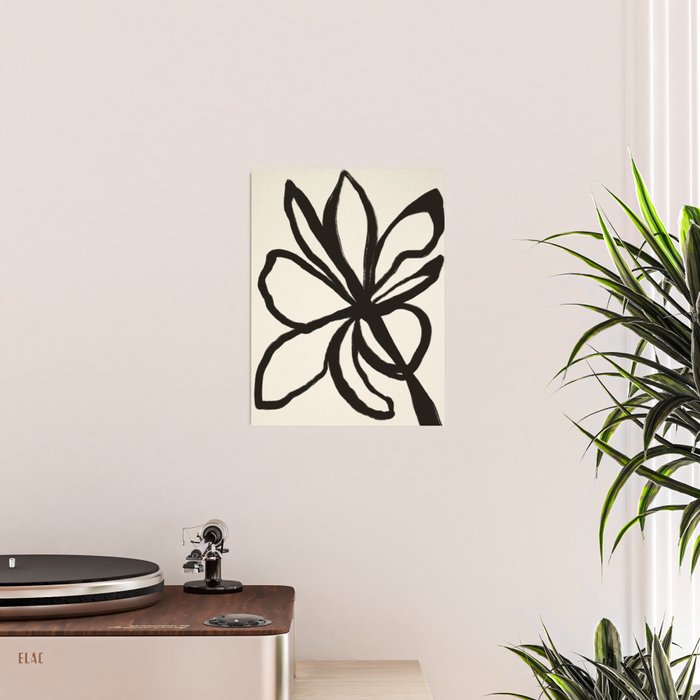 Midnight Floral #1 - Abstract Art Print Poster Gallery Image 2