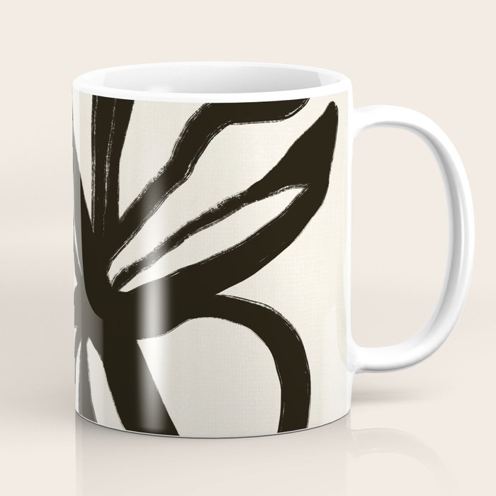 Midnight Floral #1 - Abstract Art Print Coffee Mug Gallery Image 1