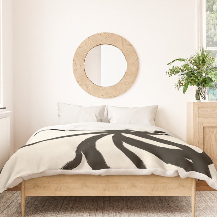 Midnight Floral #1 - Abstract Art Print Duvet Cover Gallery Image 3