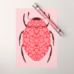 Hearts beetle Wrapping Paper Gallery Image 1