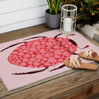 Hearts beetle Outdoor Rug Gallery Image 2
