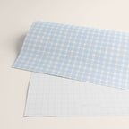 Blue White Gingham Check Wrapping Paper Gallery Image 2