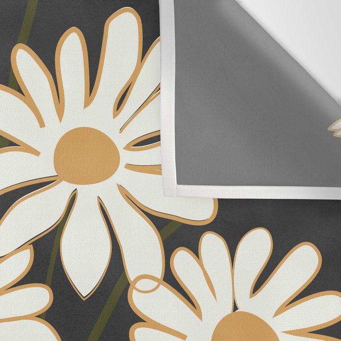 White Daisy Bouquets in Vase 4 Wall Tapestry Gallery Image 3