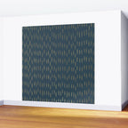 Raindrops, Mudcloth, Teal and Gold, Boho Wall Art Wall Mural Gallery Image 2