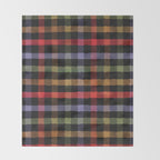Boho Checkered Deep Palette Throw Blanket Gallery Image 2