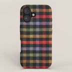 Boho Checkered Deep Palette iPhone Case Gallery Image 1