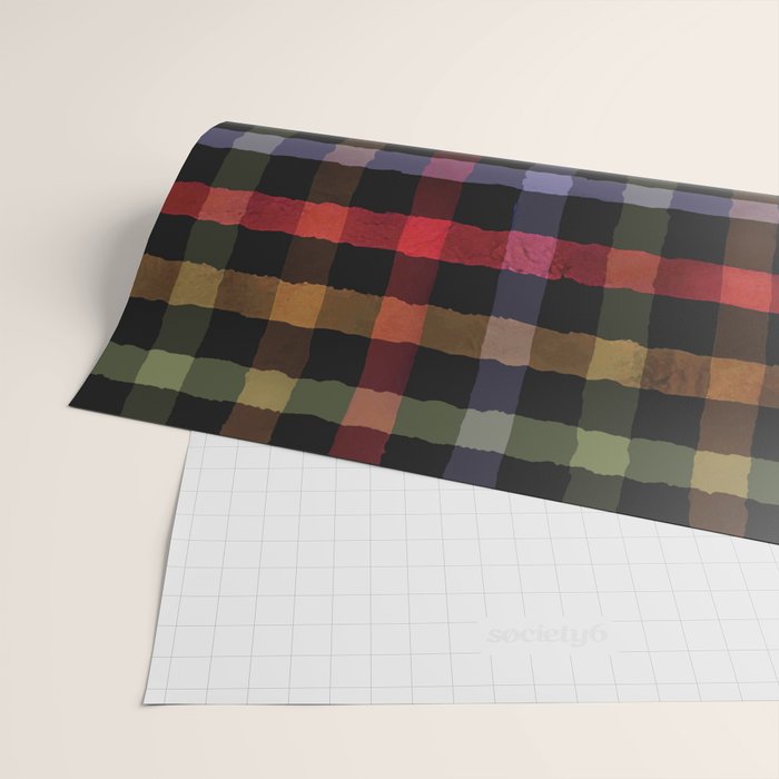 Boho Checkered Deep Palette Wrapping Paper Gallery Image 2