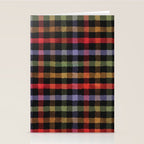 Boho Checkered Deep Palette Stationery Card Gallery Image 2