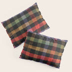 Boho Checkered Deep Palette Pillow Sham Gallery Image 3