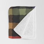 Boho Checkered Deep Palette Throw Blanket Gallery Image 3