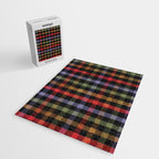 Boho Checkered Deep Palette Jigsaw Puzzle Gallery Image 2