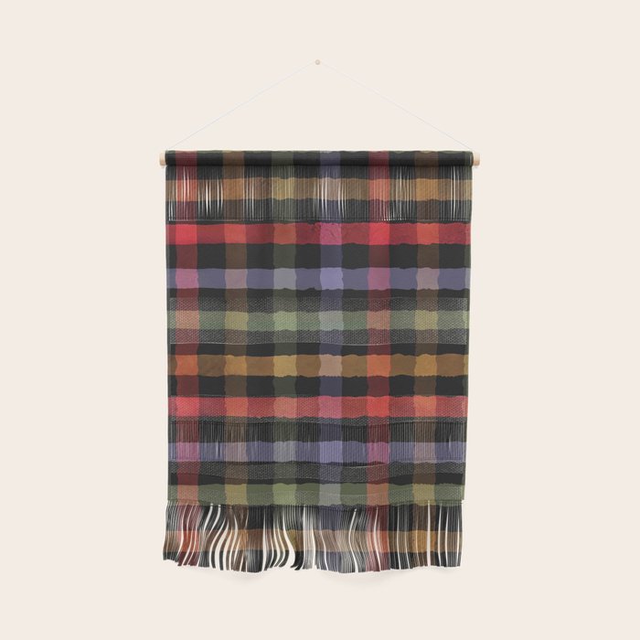 Boho Checkered Deep Palette Wall Hanging Gallery Image 1