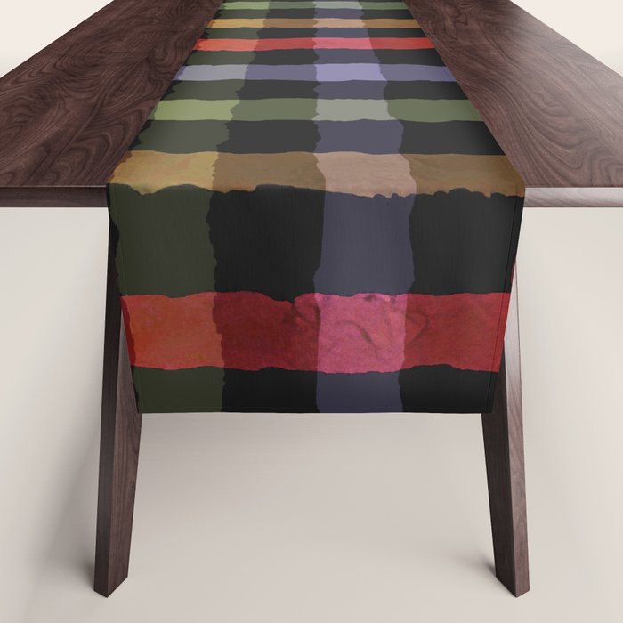 Boho Checkered Deep Palette Table Runner Gallery Image 1