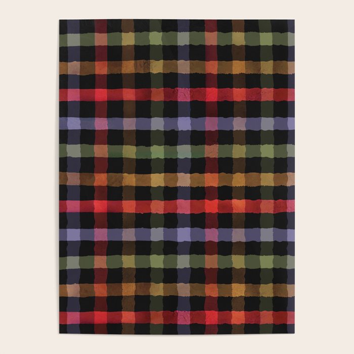 Boho Checkered Deep Palette Poster Gallery Image 4